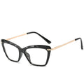Vintage Transparent Crystal Cat Eye Glasses Frame