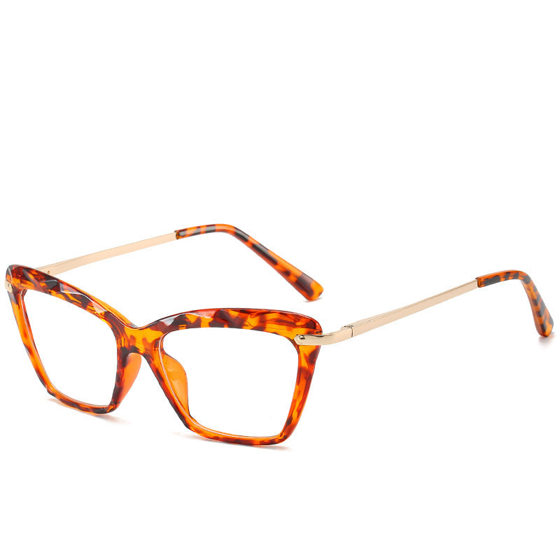 Vintage Transparent Crystal Cat Eye Glasses Frame