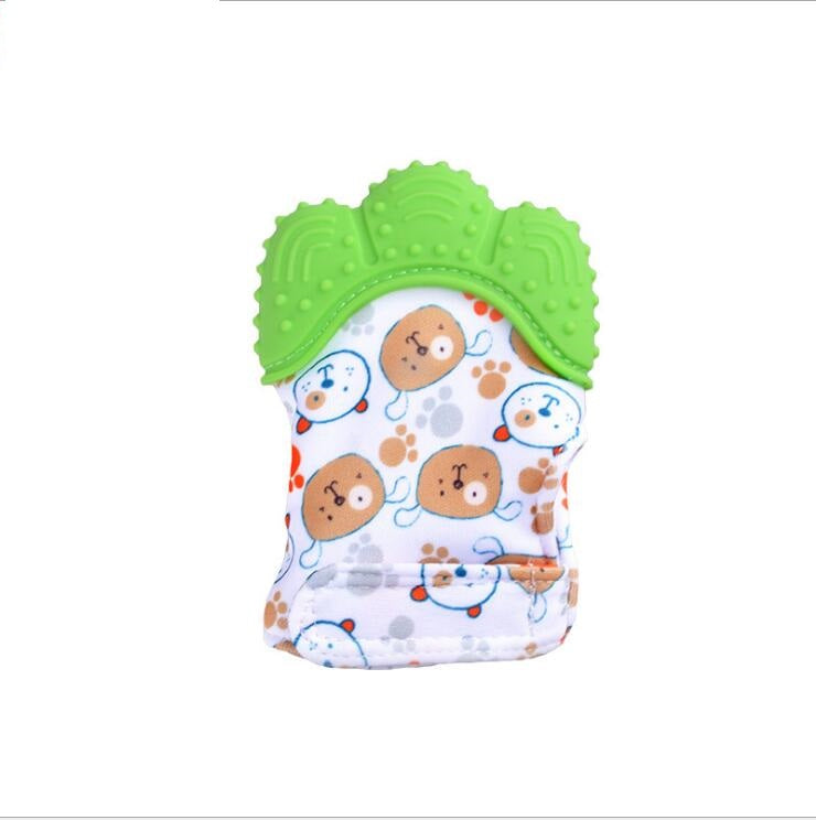 Silicone Teething Gloves with Sound for Babies