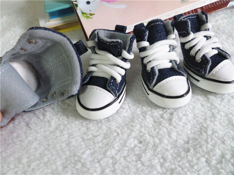 Non-Slip Denim Shoes for Dogs - New Fall/Winter Style