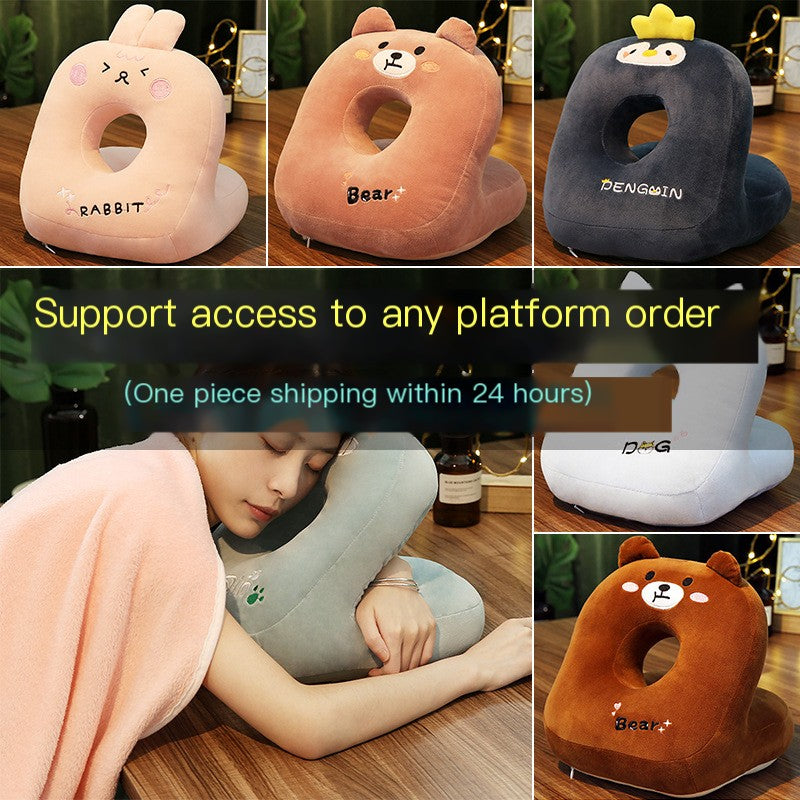 Cartoon Office Nap Pillow for Students and Kids