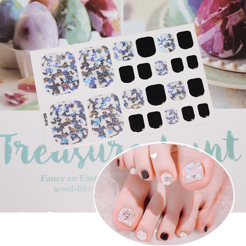 Waterproof Nail and Foot Stickers - 22 Small Designs