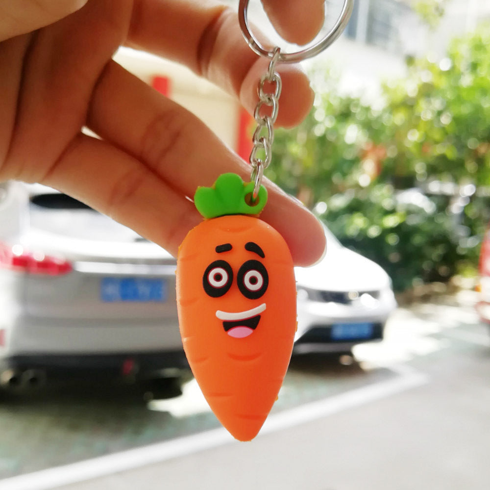 3D Avocado Heart Keychain for Girls' Bags and Purses