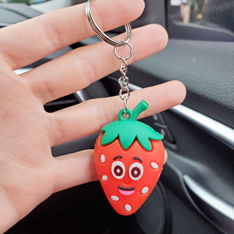 3D Avocado Heart Keychain for Girls' Bags and Purses