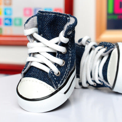 Non-Slip Denim Shoes for Dogs - New Fall/Winter Style