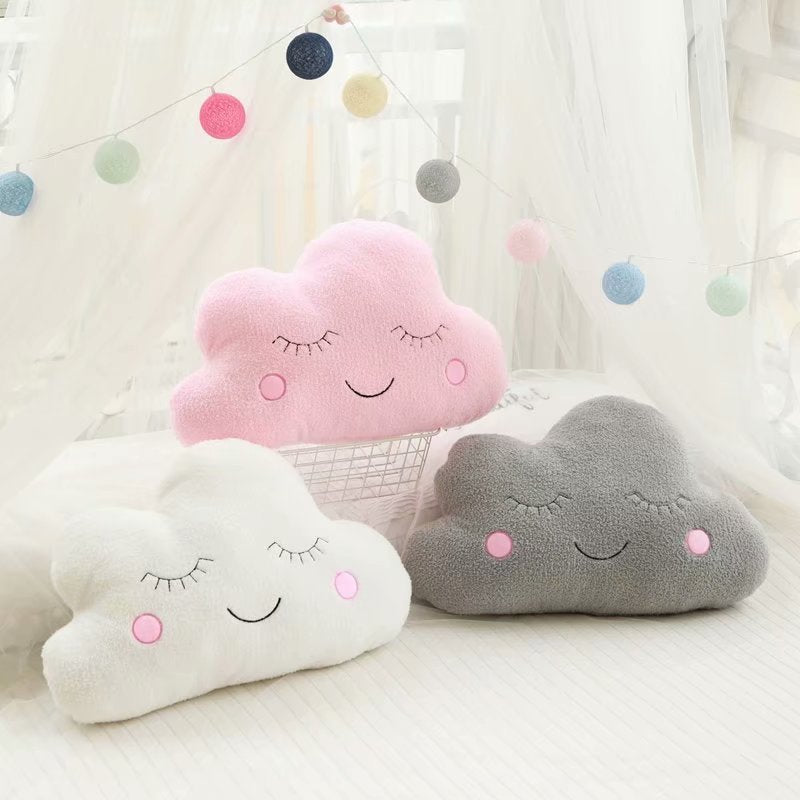 Plush Moon Star Cloud Raindrop Baby Pillow Decor
