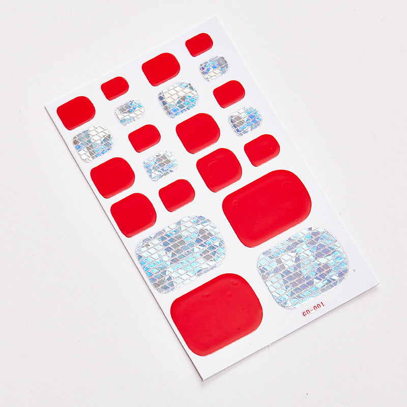 Waterproof Nail and Foot Stickers - 22 Small Designs