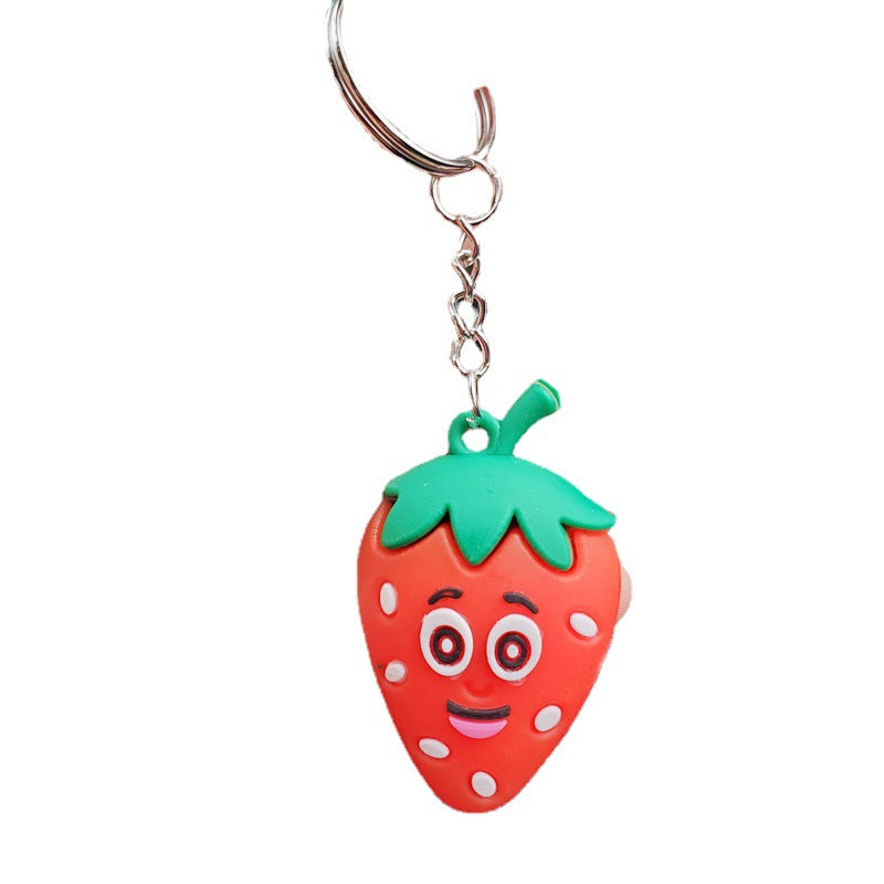 3D Avocado Heart Keychain for Girls' Bags and Purses