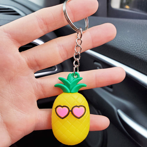 3D Avocado Heart Keychain for Girls' Bags and Purses