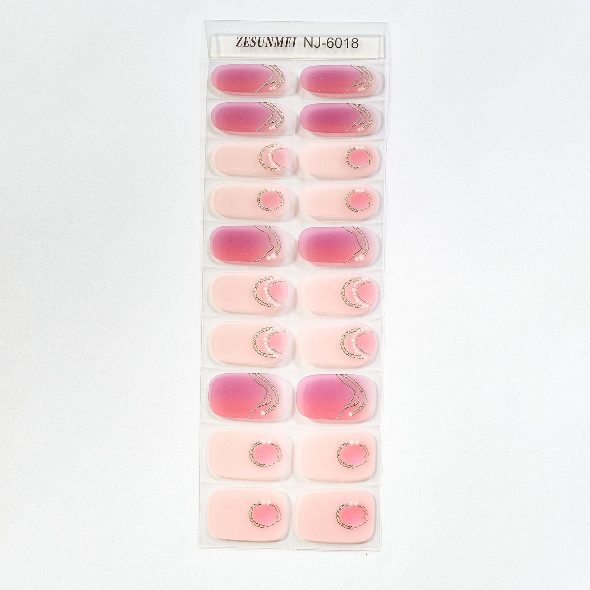 Candy Color UV Semi-Cured Nail Art Stickers