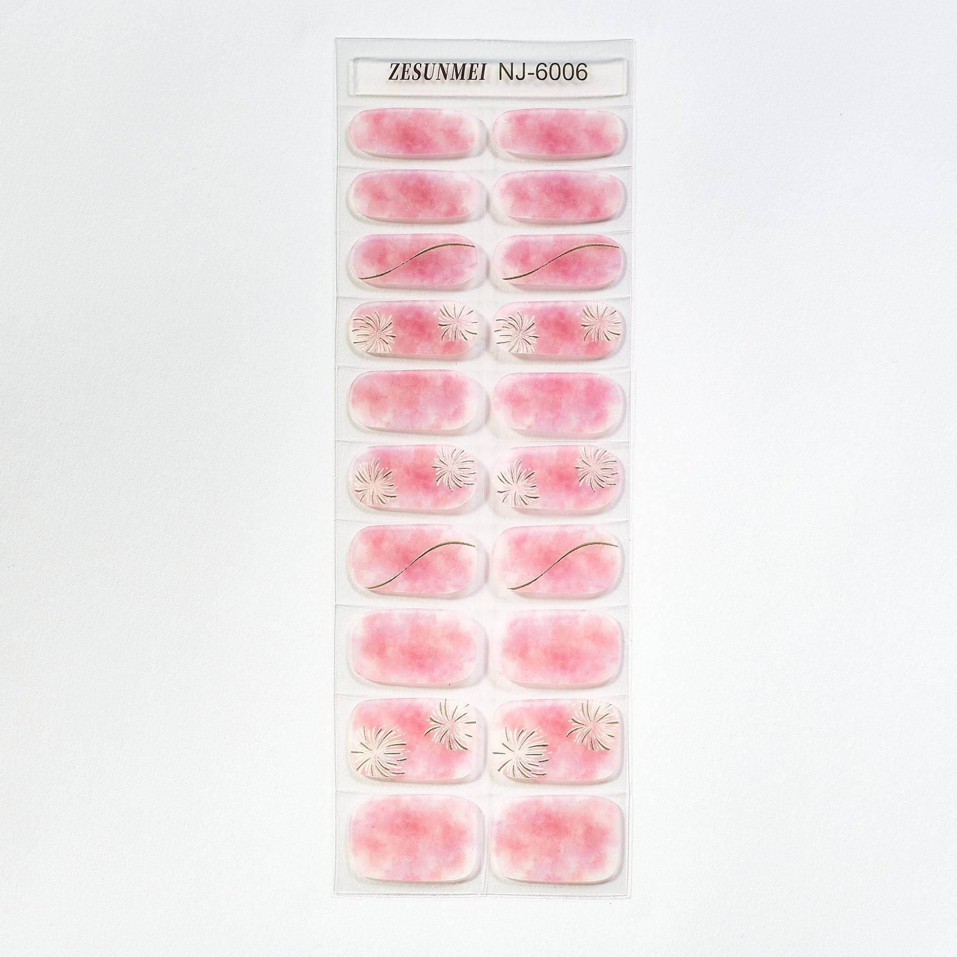 Candy Color UV Semi-Cured Nail Art Stickers