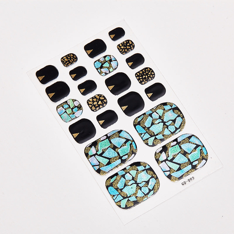 Waterproof Nail and Foot Stickers - 22 Small Designs