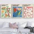 9pcs Frameless Vintage Flower Wall Art Posters (7.9x11.8in)
