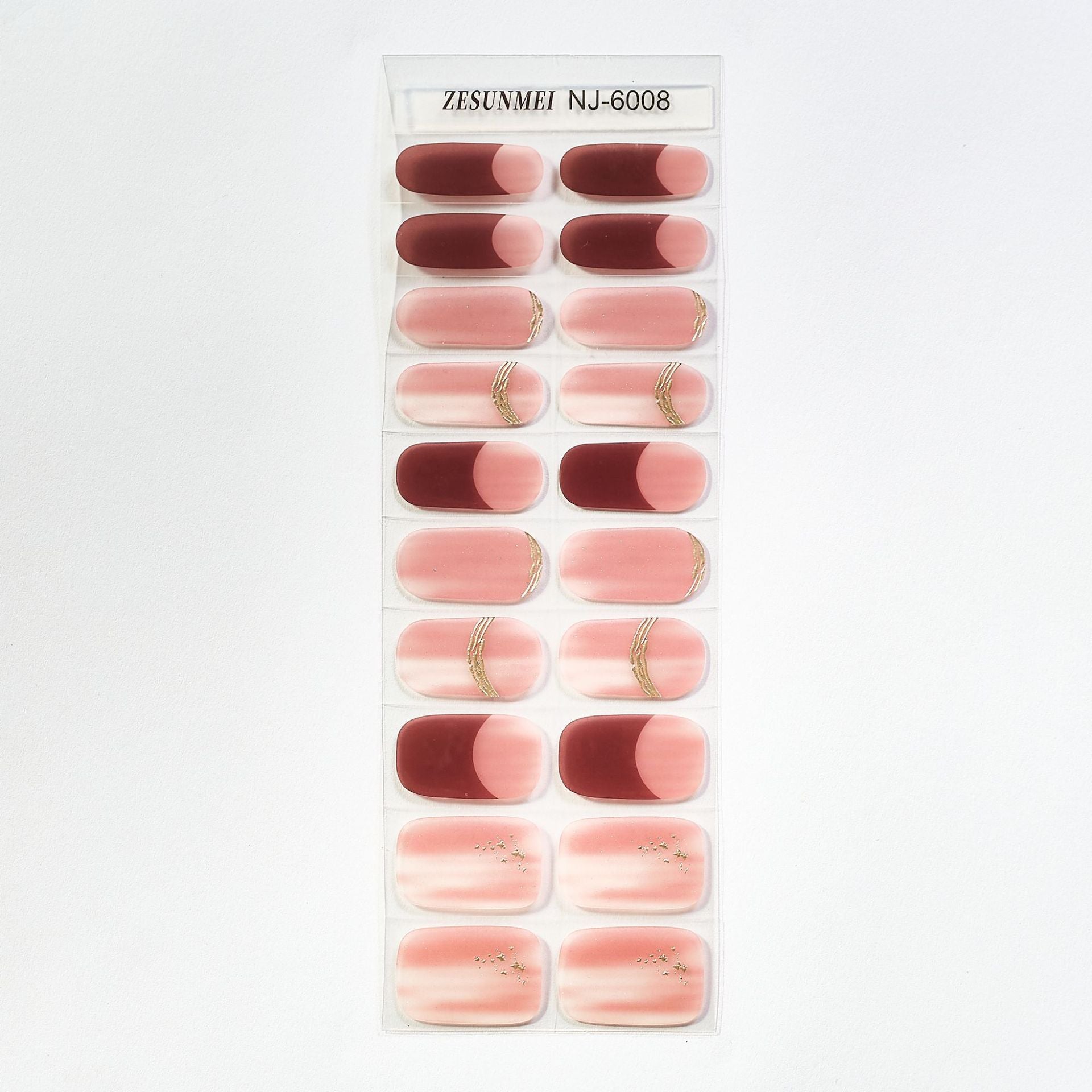 Candy Color UV Semi-Cured Nail Art Stickers