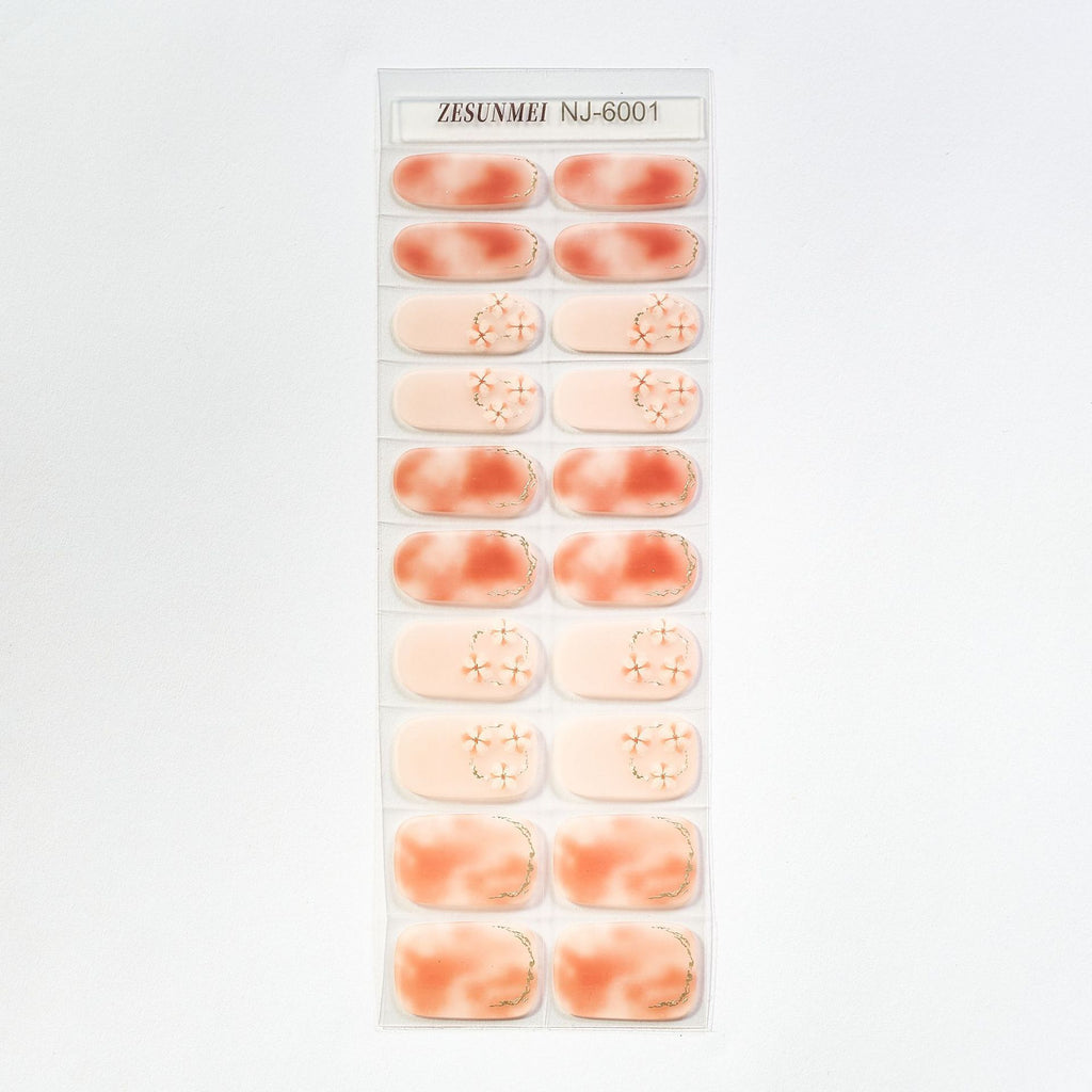 Candy Color UV Semi-Cured Nail Art Stickers